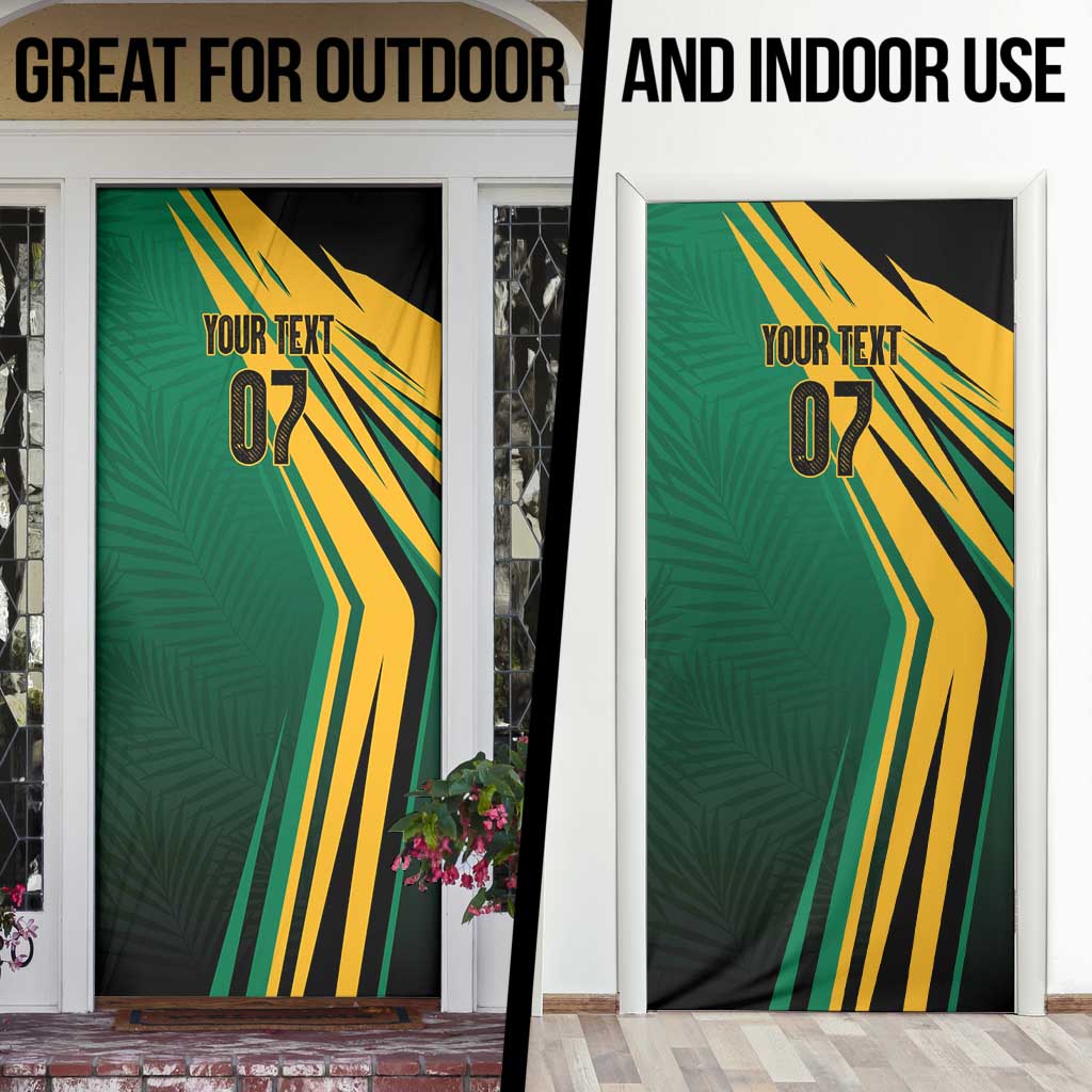 Jamaica Tropical Palm Personalized Door Cover - Wonder Print Shop