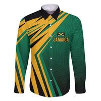 Jamaica Tropical Palm Personalized Family Matching Long Sleeve Bodycon Dress and Hawaiian Shirt - Wonder Print Shop