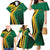Jamaica Tropical Palm Personalized Family Matching Mermaid Dress and Hawaiian Shirt - Wonder Print Shop