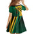 Jamaica Tropical Palm Personalized Family Matching Off Shoulder Maxi Dress and Hawaiian Shirt - Wonder Print Shop