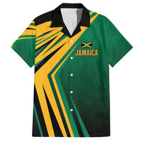 Jamaica Tropical Palm Personalized Family Matching Off Shoulder Short Dress and Hawaiian Shirt - Wonder Print Shop