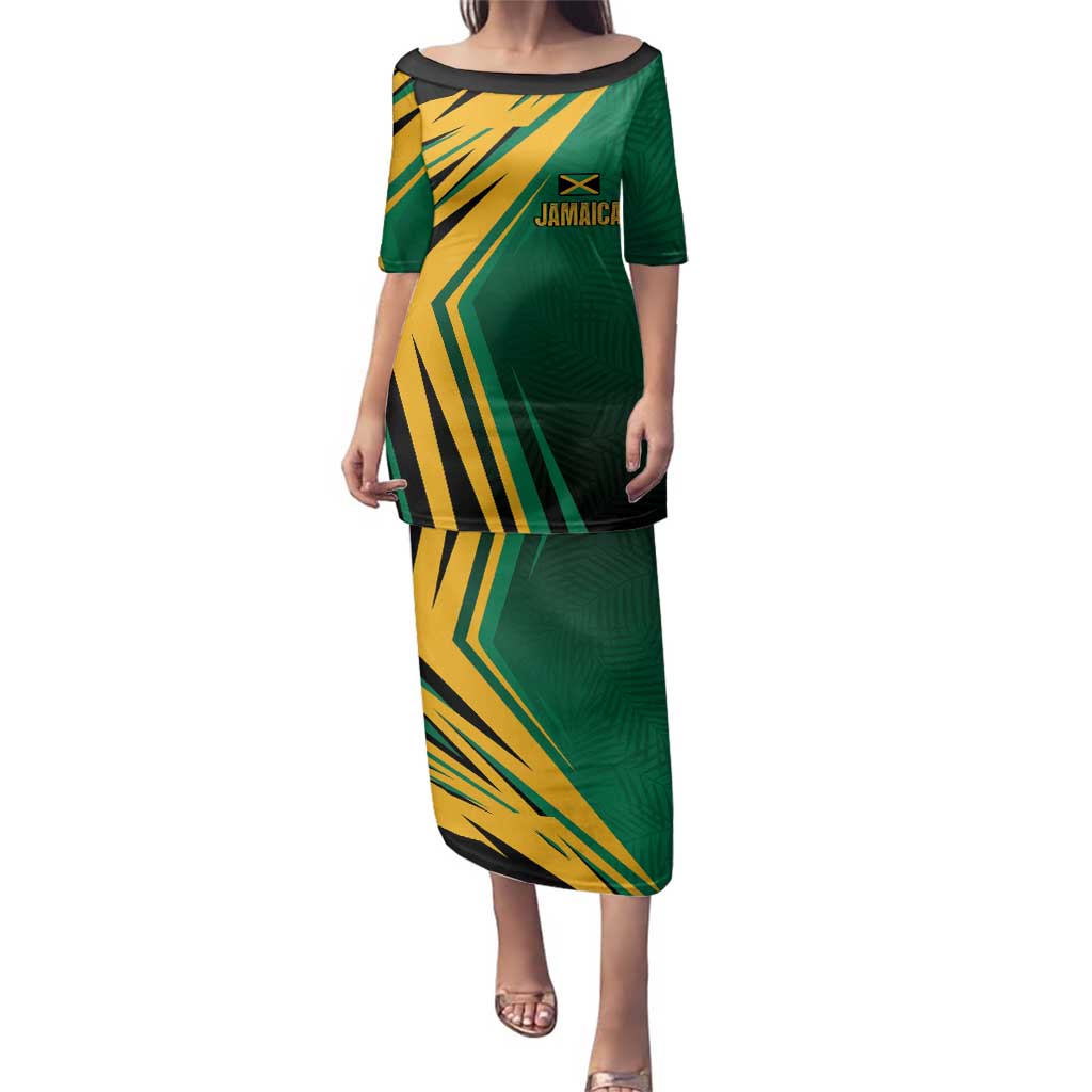 Jamaica Tropical Palm Personalized Family Matching Puletasi and Hawaiian Shirt - Wonder Print Shop