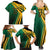 Jamaica Tropical Palm Personalized Family Matching Summer Maxi Dress and Hawaiian Shirt - Wonder Print Shop