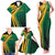 Jamaica Tropical Palm Personalized Family Matching Tank Maxi Dress and Hawaiian Shirt - Wonder Print Shop