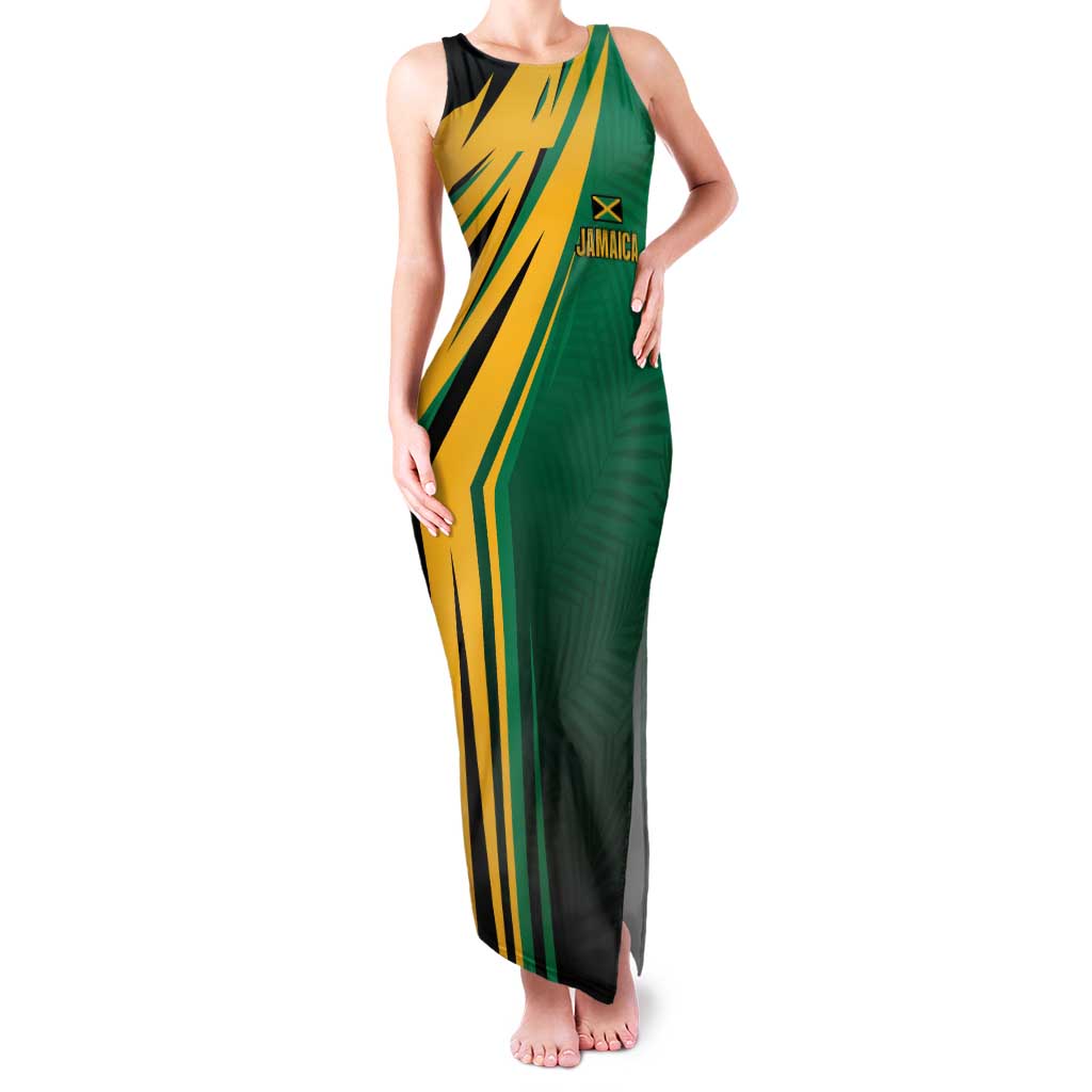 Jamaica Tropical Palm Personalized Family Matching Tank Maxi Dress and Hawaiian Shirt - Wonder Print Shop