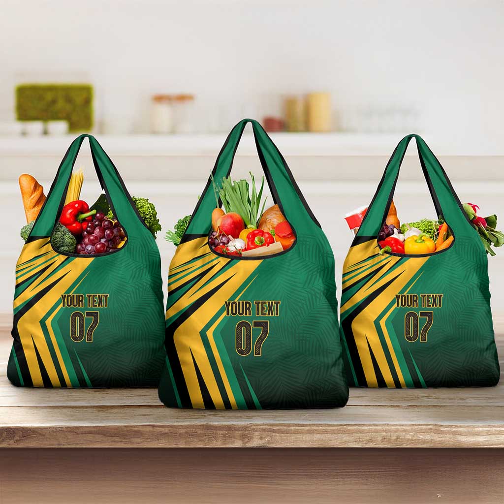 Jamaica Tropical Palm Personalized Grocery Bag - Wonder Print Shop