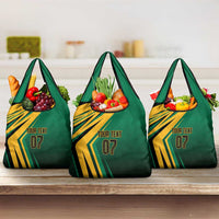 Jamaica Tropical Palm Personalized Grocery Bag - Wonder Print Shop