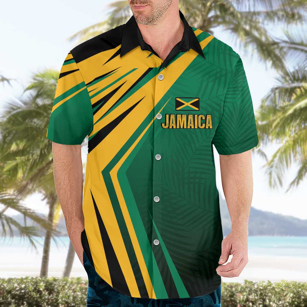 Jamaica Tropical Palm Personalized Hawaiian Shirt - Wonder Print Shop