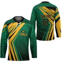Jamaica Tropical Palm Personalized Hockey Jersey - Wonder Print Shop
