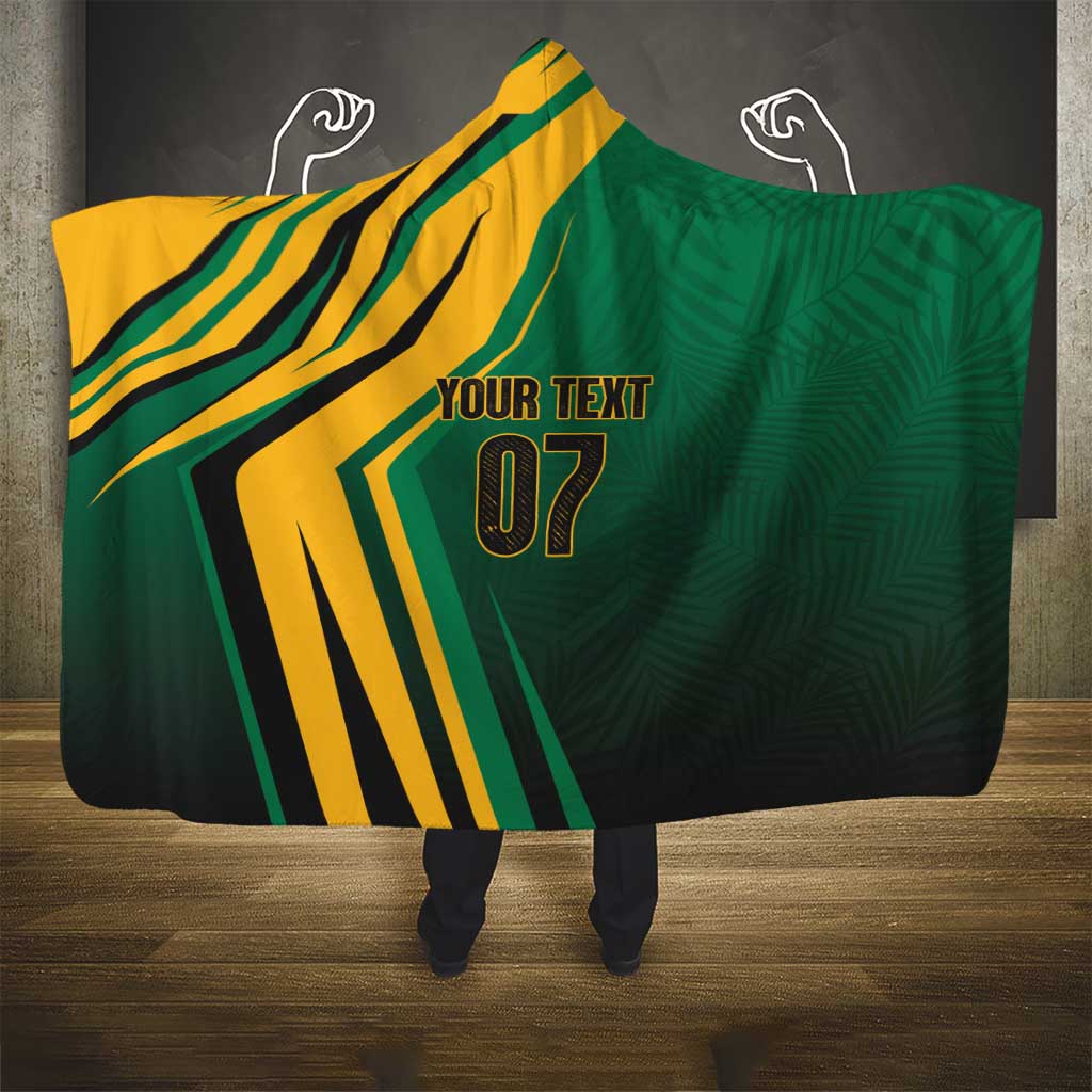 Jamaica Tropical Palm Personalized Hooded Blanket - Wonder Print Shop