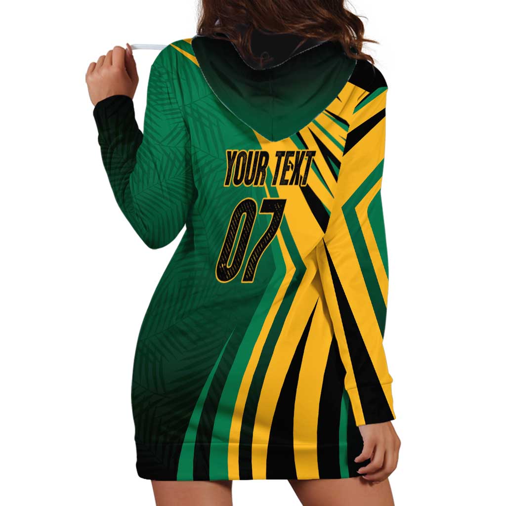 Jamaica Tropical Palm Personalized Hoodie Dress - Wonder Print Shop