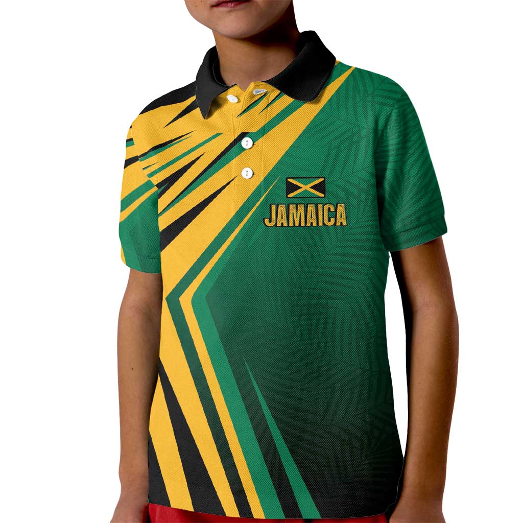 Jamaica Tropical Palm Personalized Kid Polo Shirt - Wonder Print Shop