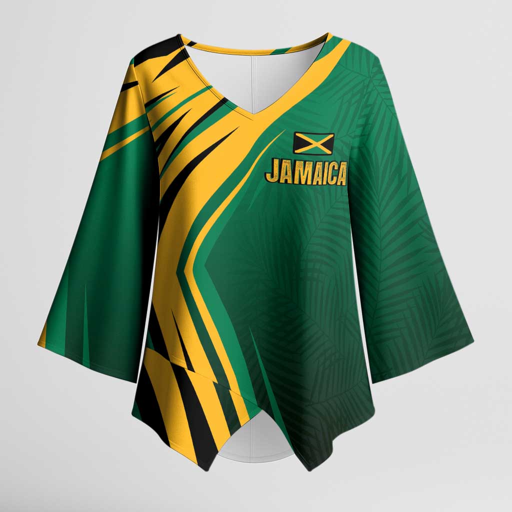 Jamaica Tropical Palm Personalized Kimono Sleeve Blouse - Wonder Print Shop