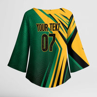 Jamaica Tropical Palm Personalized Kimono Sleeve Blouse - Wonder Print Shop