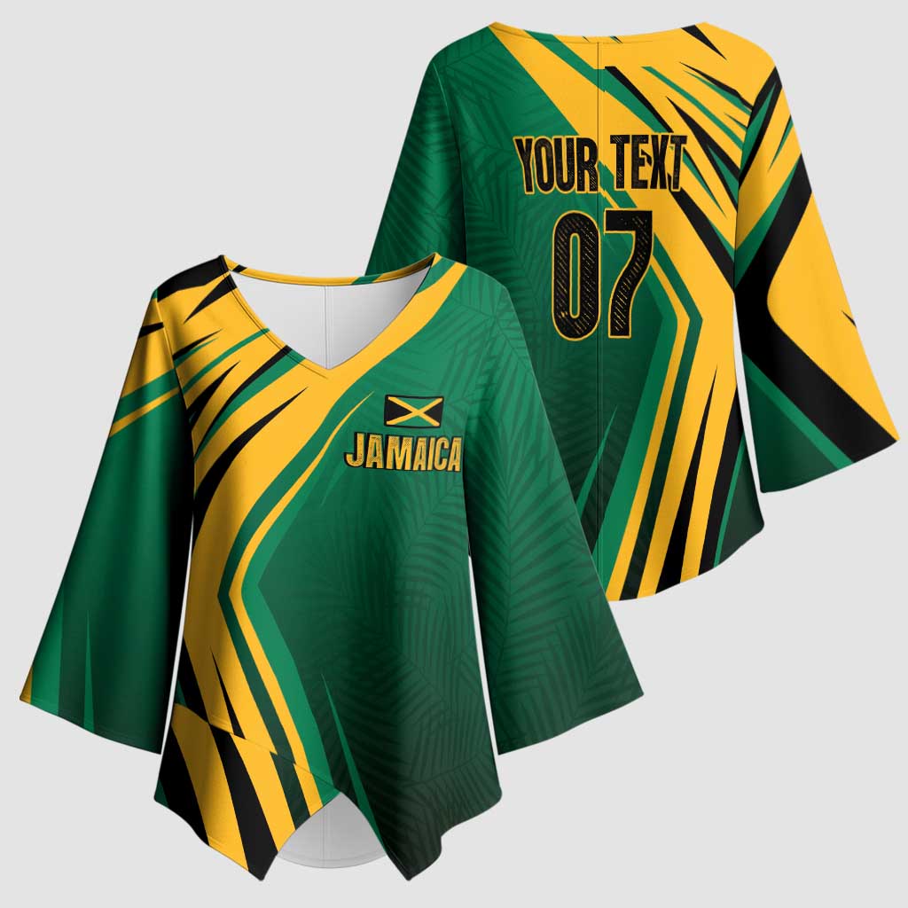 Jamaica Tropical Palm Personalized Kimono Sleeve Blouse - Wonder Print Shop