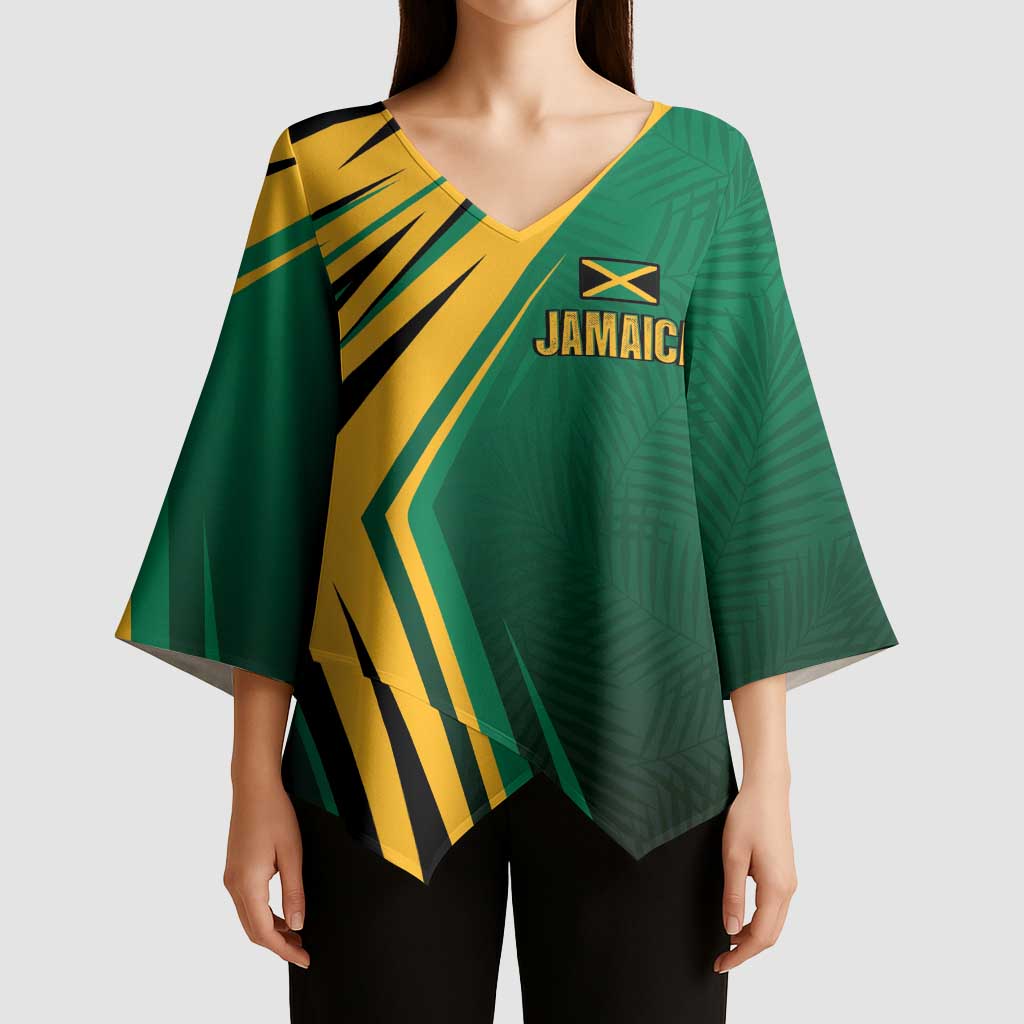 Jamaica Tropical Palm Personalized Kimono Sleeve Blouse - Wonder Print Shop