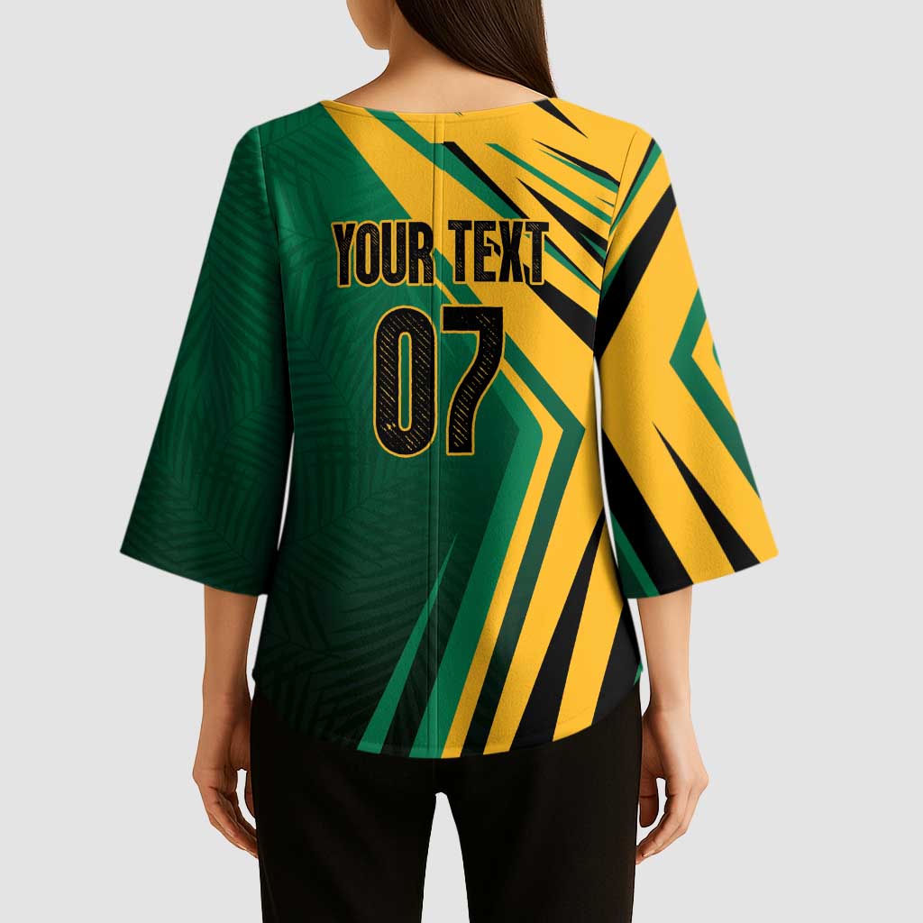 Jamaica Tropical Palm Personalized Kimono Sleeve Blouse - Wonder Print Shop