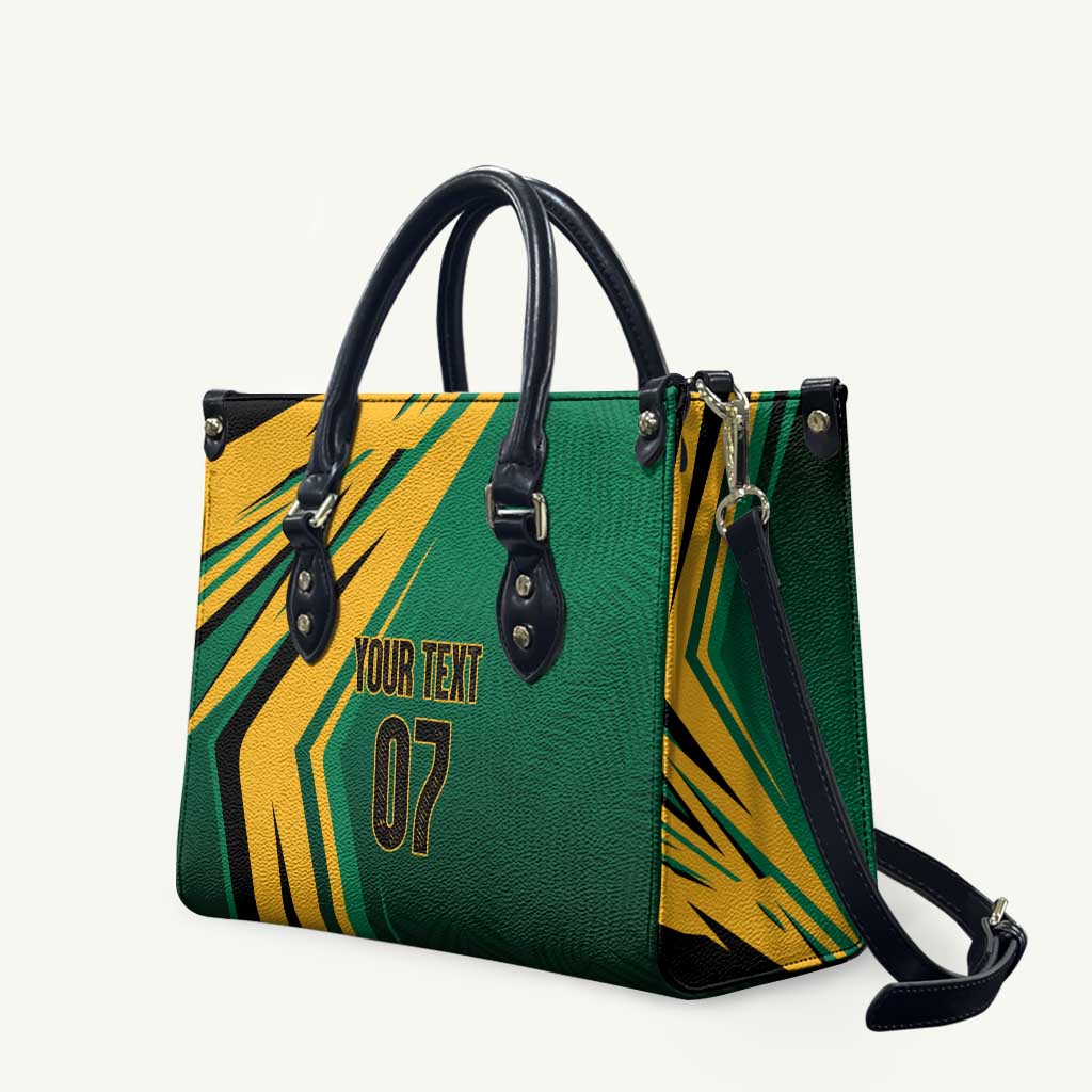 Jamaica Tropical Palm Personalized Leather Bag - Wonder Print Shop