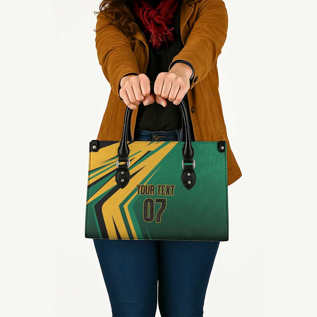 Jamaica Tropical Palm Personalized Leather Bag - Wonder Print Shop