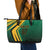 Jamaica Tropical Palm Personalized Leather Tote Bag - Wonder Print Shop