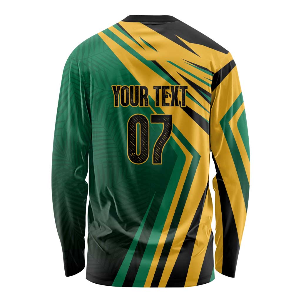 Jamaica Tropical Palm Personalized Long Sleeve Shirt - Wonder Print Shop