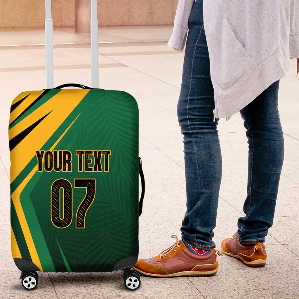 Jamaica Tropical Palm Personalized Luggage Cover - Wonder Print Shop