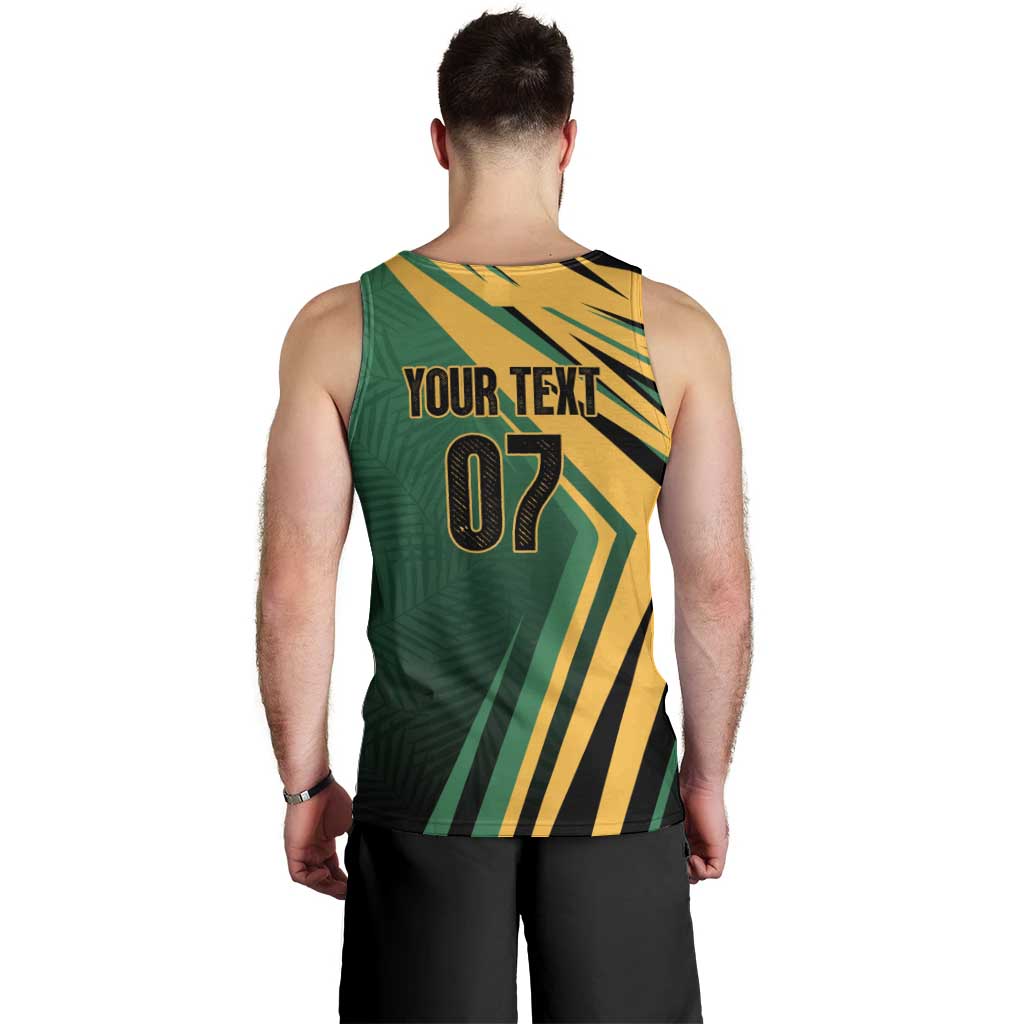 Jamaica Tropical Palm Personalized Men Tank Top - Wonder Print Shop