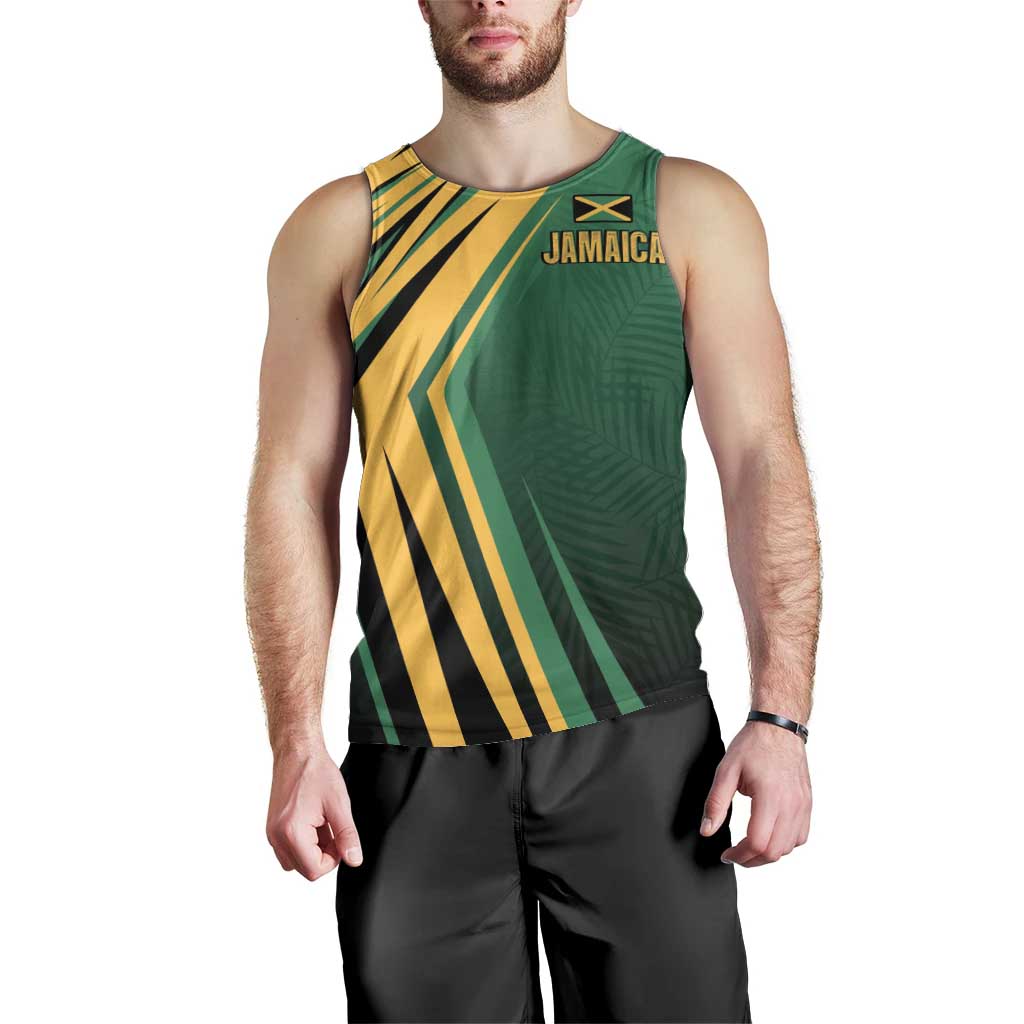 Jamaica Tropical Palm Personalized Men Tank Top - Wonder Print Shop