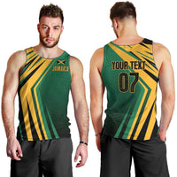 Jamaica Tropical Palm Personalized Men Tank Top - Wonder Print Shop