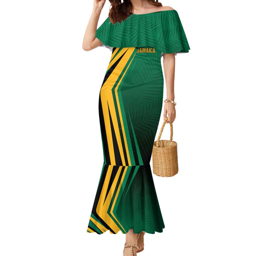 Jamaica Tropical Palm Personalized Mermaid Dress - Wonder Print Shop