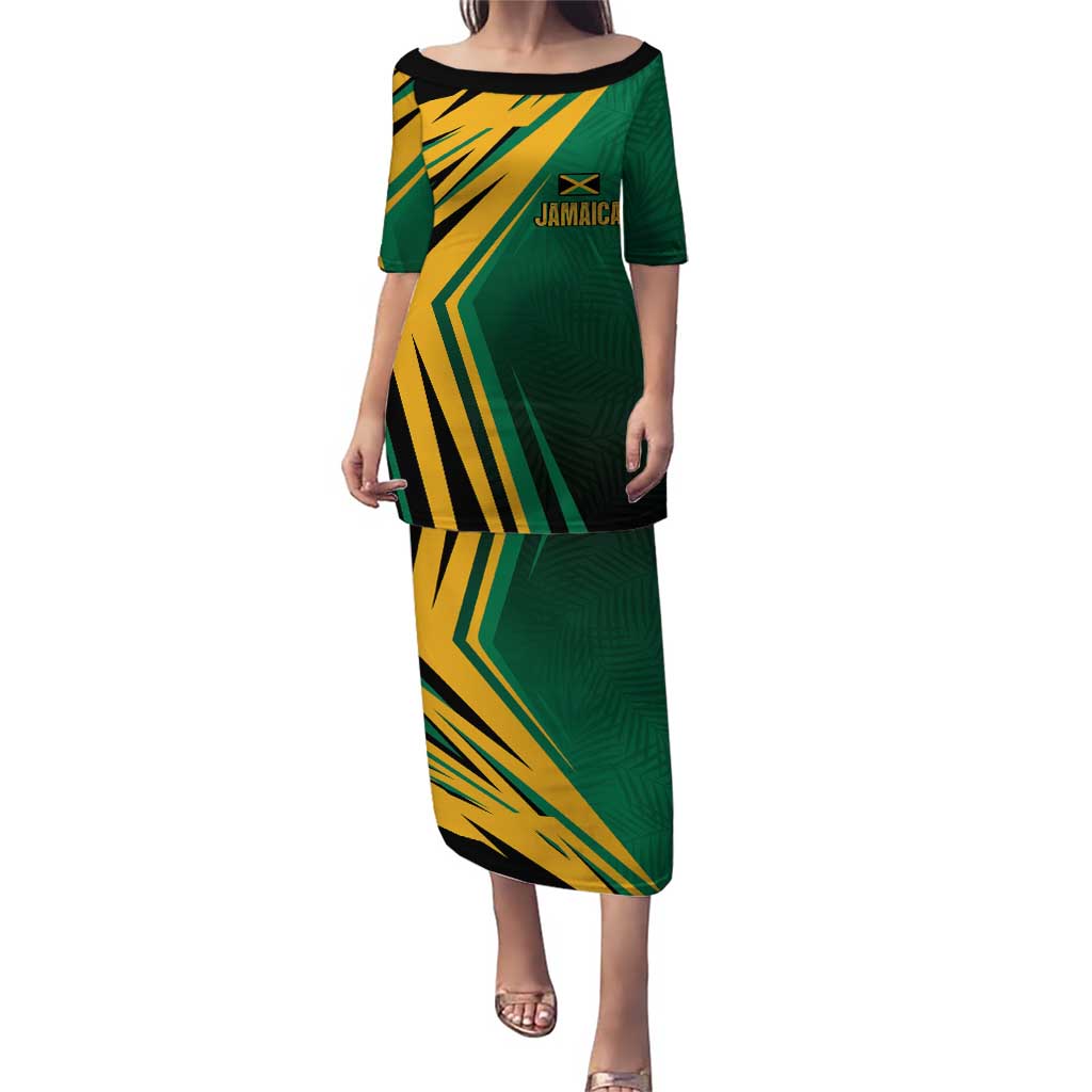 Jamaica Tropical Palm Personalized Puletasi - Wonder Print Shop