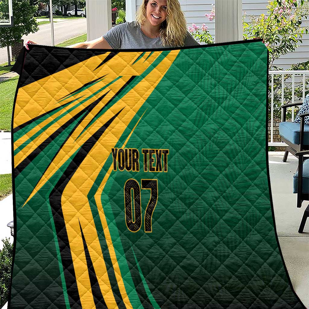 Jamaica Tropical Palm Personalized Quilt - Wonder Print Shop