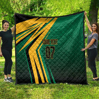 Jamaica Tropical Palm Personalized Quilt - Wonder Print Shop