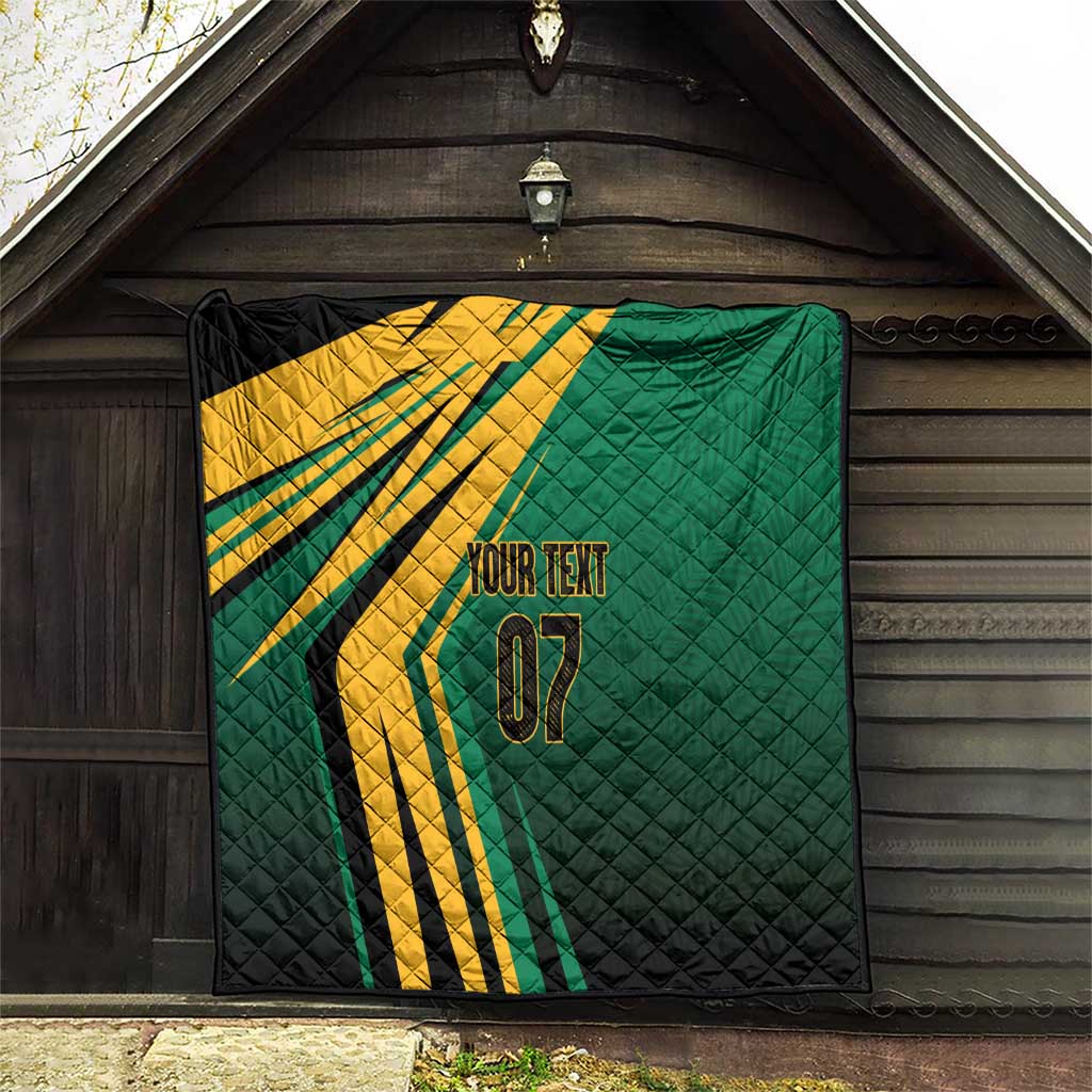 Jamaica Tropical Palm Personalized Quilt - Wonder Print Shop