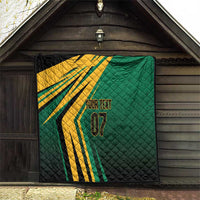 Jamaica Tropical Palm Personalized Quilt - Wonder Print Shop