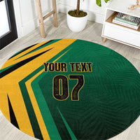 Jamaica Tropical Palm Personalized Round Carpet - Wonder Print Shop