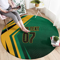 Jamaica Tropical Palm Personalized Round Carpet - Wonder Print Shop