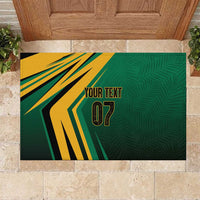 Jamaica Tropical Palm Personalized Rubber Doormat - Wonder Print Shop
