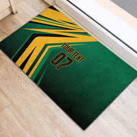 Jamaica Tropical Palm Personalized Rubber Doormat - Wonder Print Shop