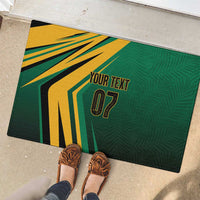 Jamaica Tropical Palm Personalized Rubber Doormat - Wonder Print Shop