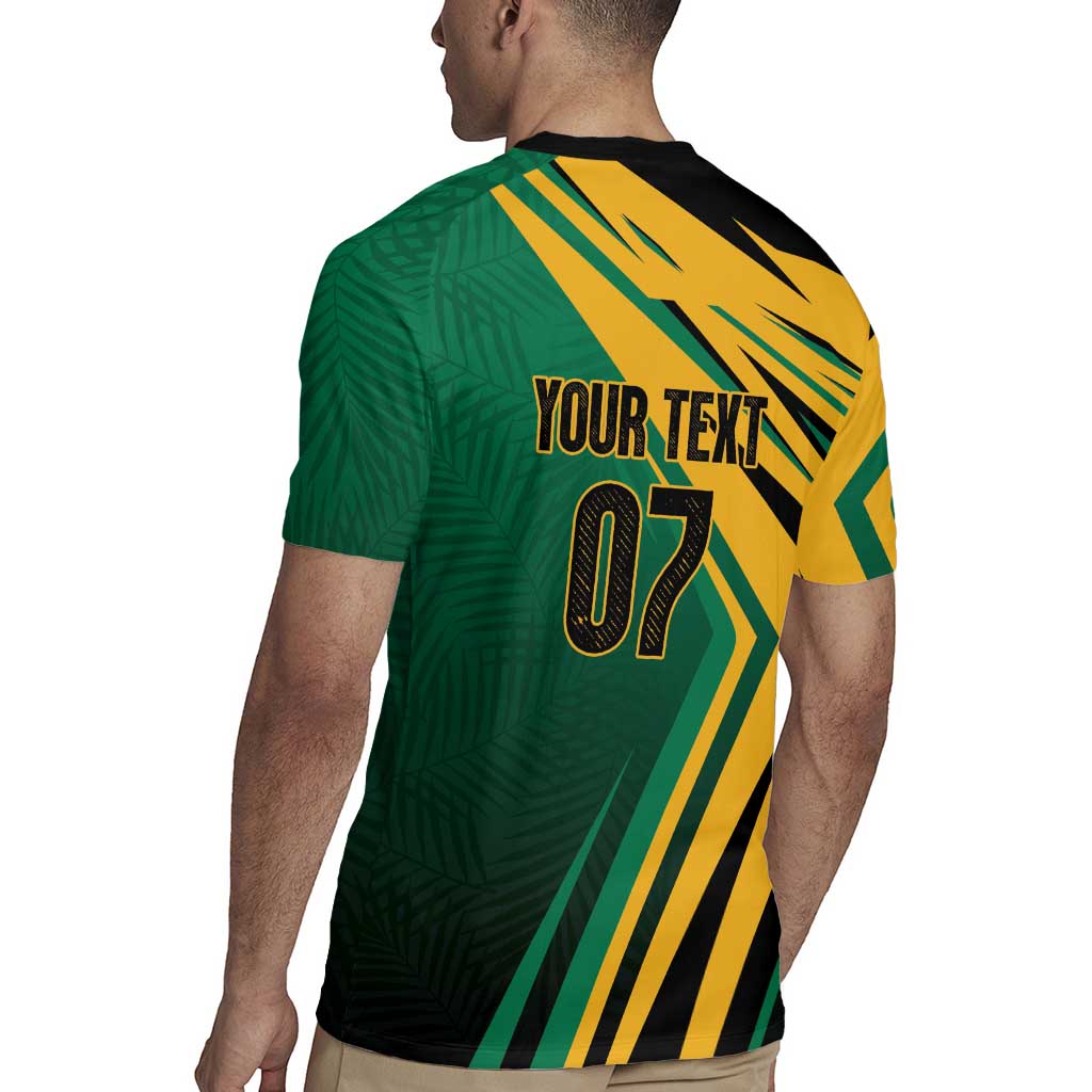 Jamaica Tropical Palm Personalized Rugby Jersey - Wonder Print Shop