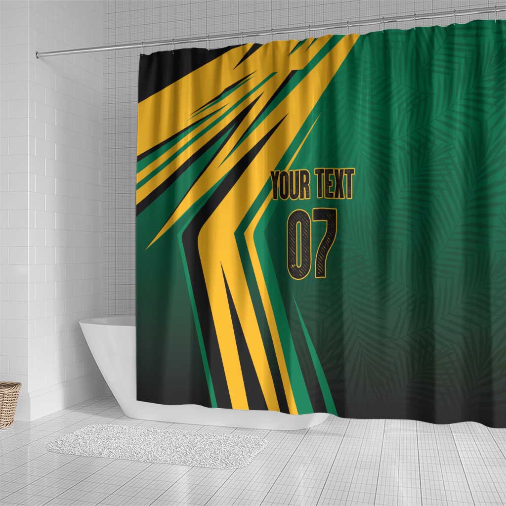 Jamaica Tropical Palm Personalized Shower Curtain - Wonder Print Shop