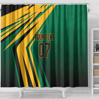 Jamaica Tropical Palm Personalized Shower Curtain - Wonder Print Shop