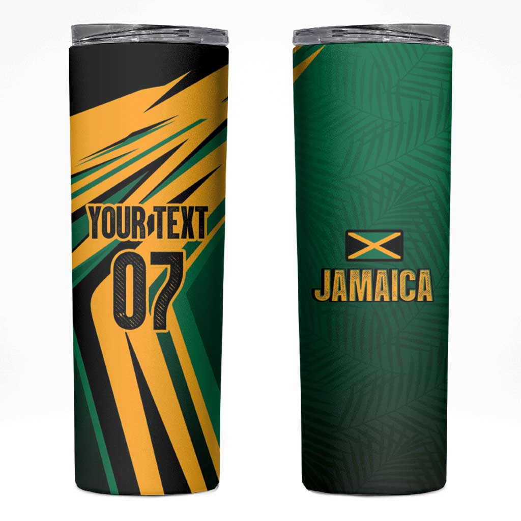 Jamaica Tropical Palm Personalized Skinny Tumbler - Wonder Print Shop