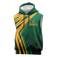 Jamaica Tropical Palm Personalized Sleeveless Hoodie - Wonder Print Shop
