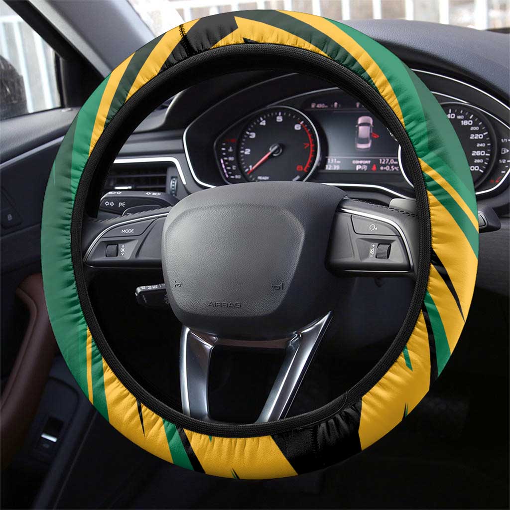Jamaica Tropical Palm Steering Wheel Cover - Wonder Print Shop