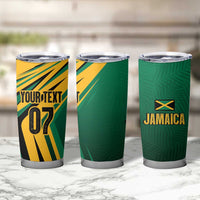 Jamaica Tropical Palm Personalized Tumbler Cup - Wonder Print Shop
