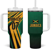 Jamaica Tropical Palm Personalized Tumbler With Handle - Wonder Print Shop