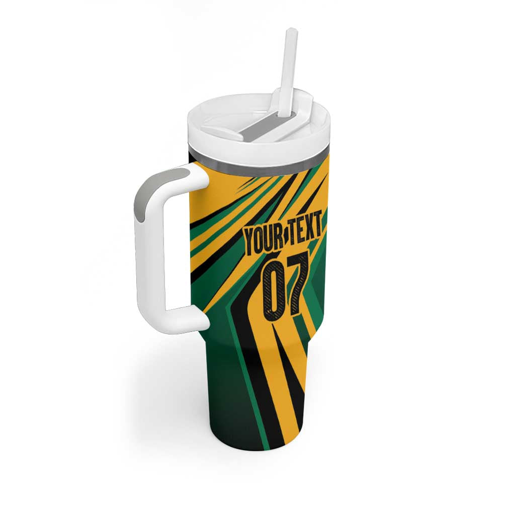Jamaica Tropical Palm Personalized Tumbler With Handle - Wonder Print Shop