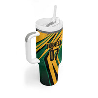 Jamaica Tropical Palm Personalized Tumbler With Handle - Wonder Print Shop